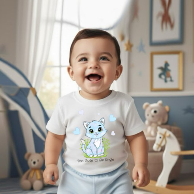 Body Para Bebê Gato azul fofo (Criador carregado)