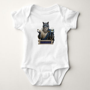Body Para Bebê Gato Azul Russo Arquimedes