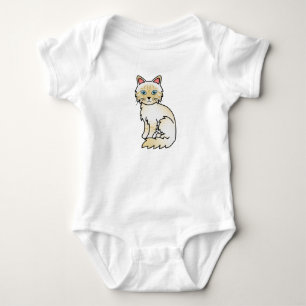 Body Para Bebê Gato Birman / Ragdoll Tabby de Pontas Creme
