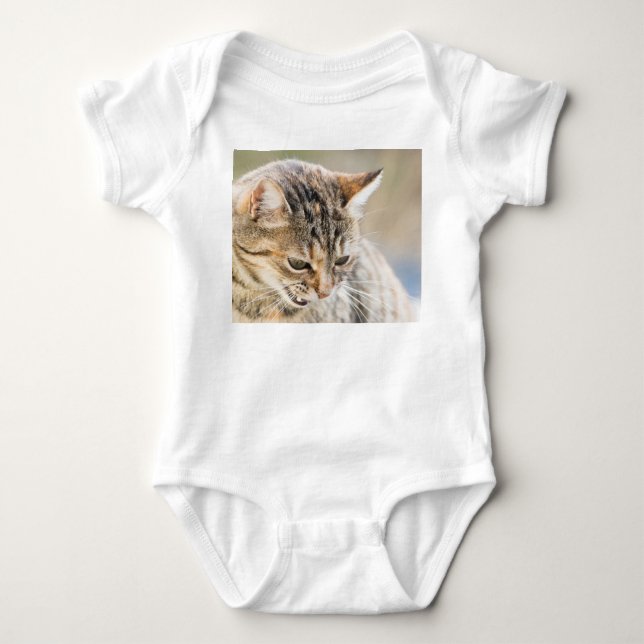 Body Para Bebê Gato bonito (Frente)