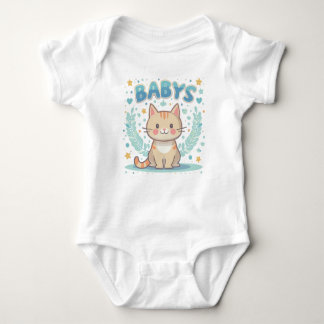 Body Para Bebê Gato bonito