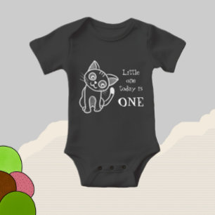 Body Para Bebê Gato branco e bonito