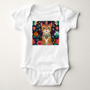 Body Para Bebê Gato de Bejeweled Crowned