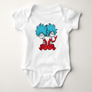 Body Para Bebê Gato de Chapéu Coisa Um & Coisa Dois