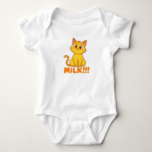 Body Para Bebê Gato de desenho animado fofo