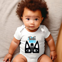 Gato Escandinavo Bonito com o "Hello World"