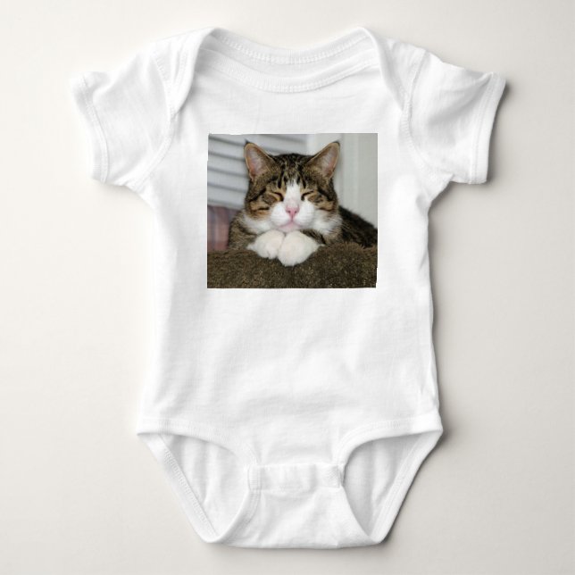 Body Para Bebê Gato Fofo (Frente)