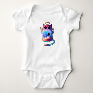 Body Para Bebê Gato Fofo Charme Felino Adorável para Amantes de