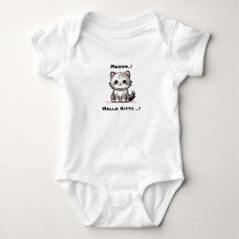 Body Para Bebê Gato Fofo Engraçado Natal Humor