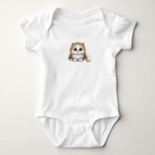 Body Para Bebê Gato fofo num sonho