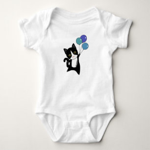 Body Para Bebê Gato Gatinho Balões de Gatinhos Cachorros Gatos