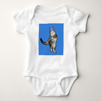 Body Para Bebê Gato Kippah da dança do Creeper do presente de