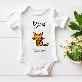 Body Para Bebê Gato laranja
