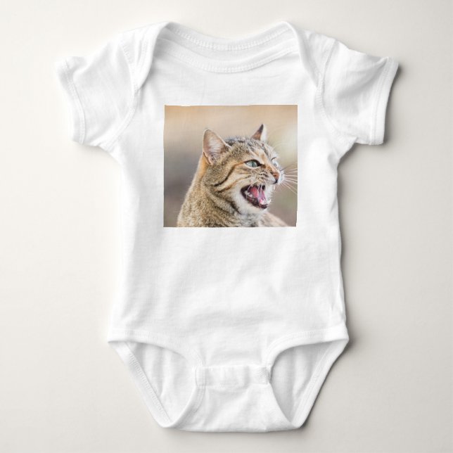 Body Para Bebê Gato lindo (Frente)