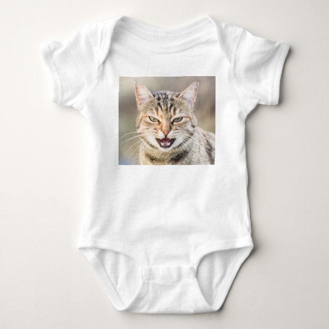 Body Para Bebê Gato lindo (Frente)