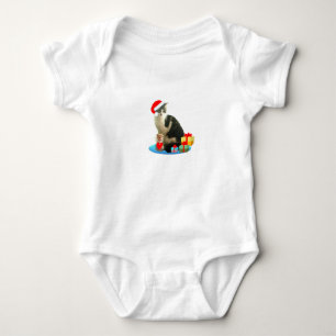 Body Para Bebê gato Merlin de Natal