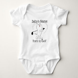 Body Para Bebê Gato Nato para Golfe