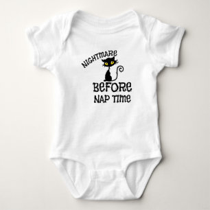 Body Para Bebê Gato Negro e Halloween Fato de Leproto