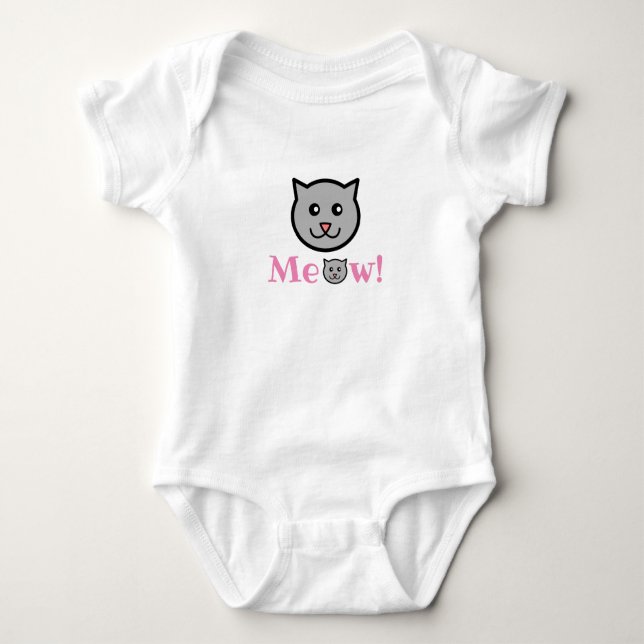Body Para Bebê Gato Sassado Bebê Roupa (Frente)