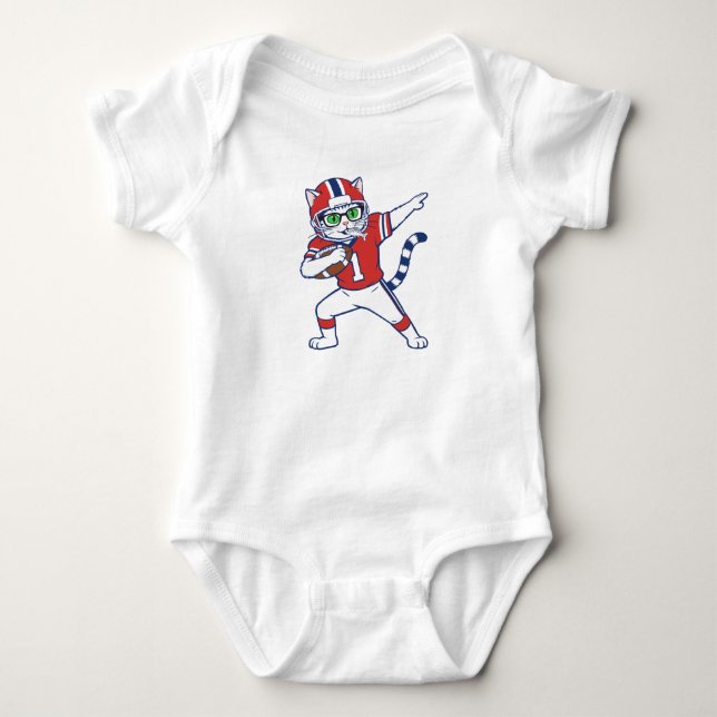 Body Para Bebê Gato Touchdown  (Frente)