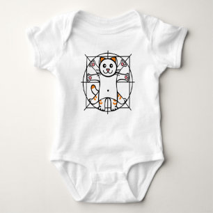 Body Para Bebê Gato Vitruviano
