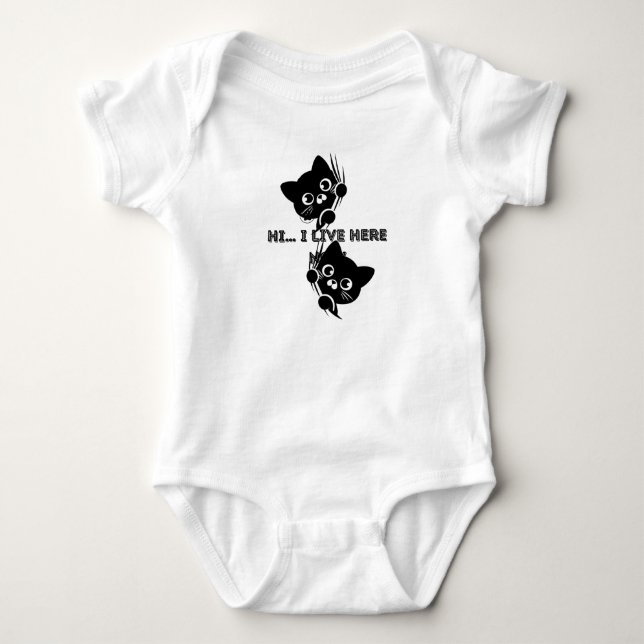 Body Para Bebê gatos (Frente)