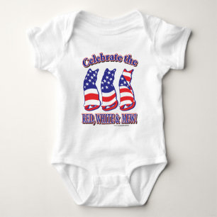 Body Para Bebê Gatos Gatinhos Patrióticos