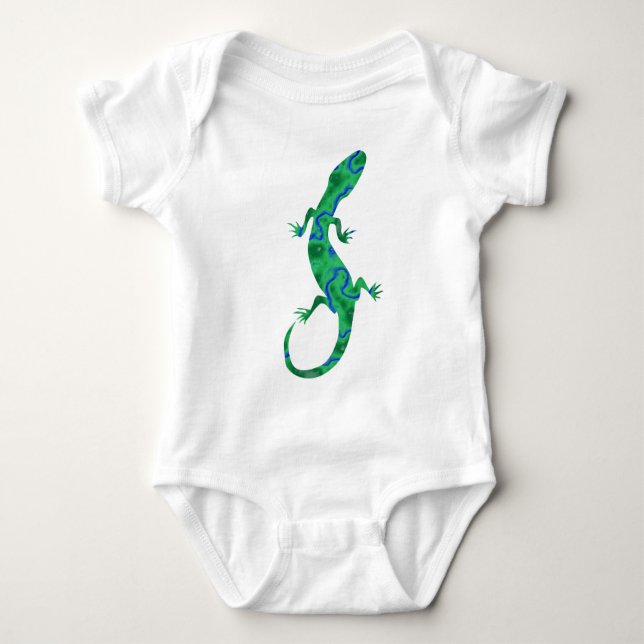 Body Para Bebê Gecko Verde (Frente)