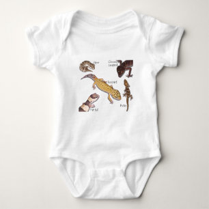 Body Para Bebê gecos terrestres