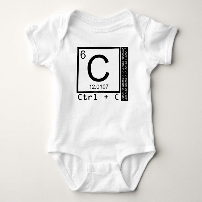 Body Para Bebê Geek Me! Cópia Exata (Frente)