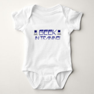Body Para Bebê Geek no treinamento