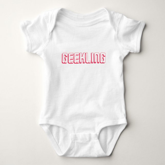 Body Para Bebê Geekling caçoa o t-shirt (Frente)