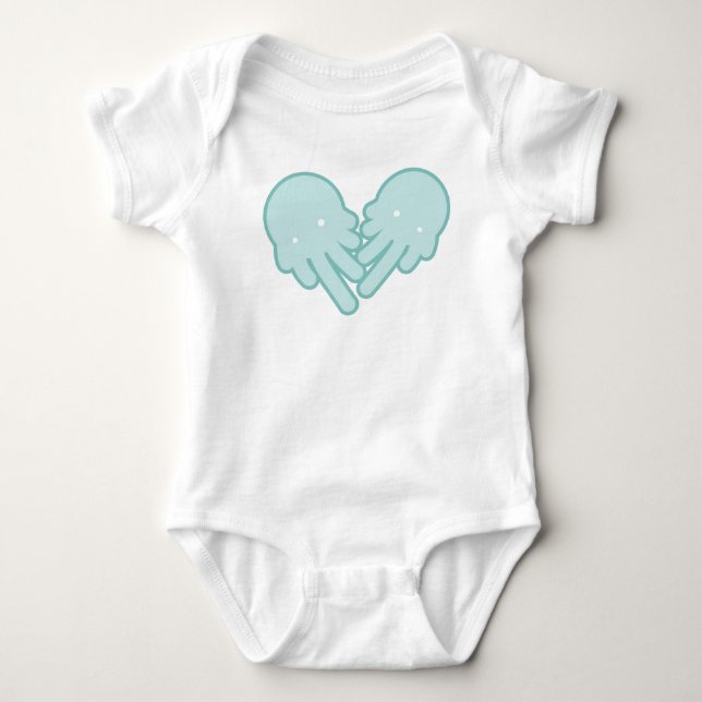 Body Para Bebê Gelado-Fantasma branco (Frente)