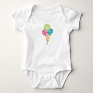 Body Para Bebê Gelato de Aquarela
