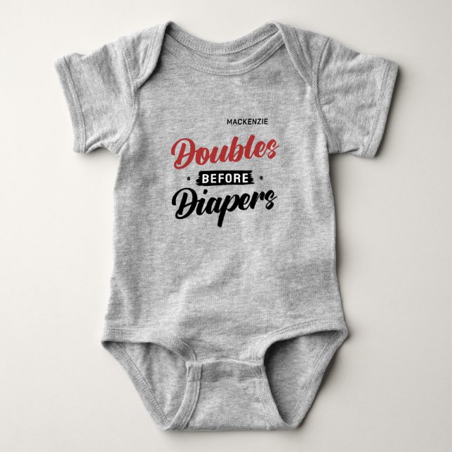 Body Para Bebê Gêmeos Antes das Fraldas (Frente)