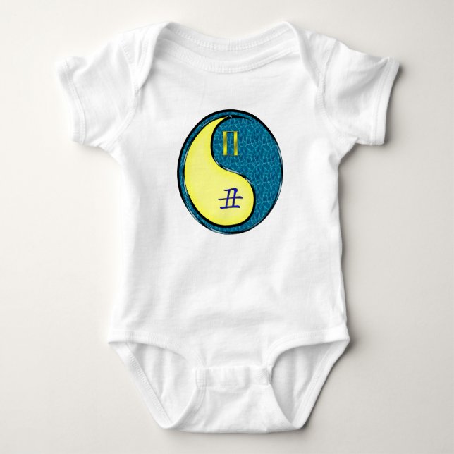 Body Para Bebê Gêmeos & Boi de Água (Frente)