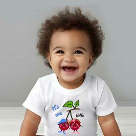 Body Para Bebê Gêmeos cereja