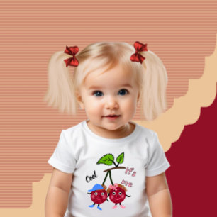 Body Para Bebê Gêmeos cereja