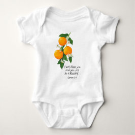 Body Para Bebê Gênesis da Fruta laranja 12:2