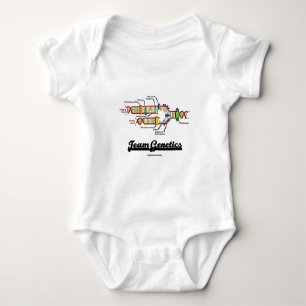 Body Para Bebê Genética da equipe (réplica do ADN)
