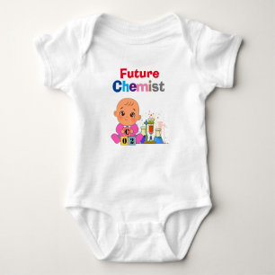 Body Para Bebê Gênio Químico Futuro Engraçado Personalizado