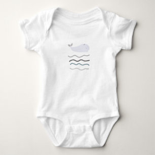Body Para Bebê Gentil Giant e doce baleia