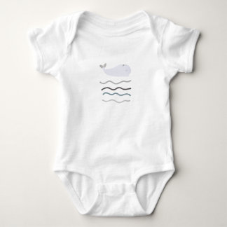 Body Para Bebê Gentil Giant e doce baleia
