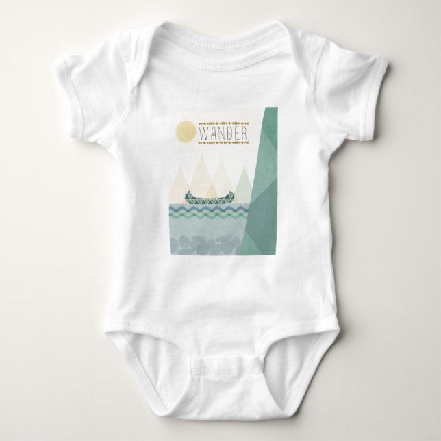 Body Para Bebê Geo exterior III | vagueia (Frente)