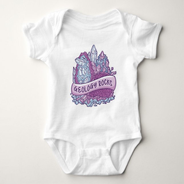 Body Para Bebê Geologia rocha convite T-Shirt (Frente)
