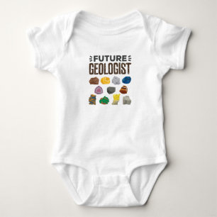 Body Para Bebê Geologista Futuro Rocha Gems