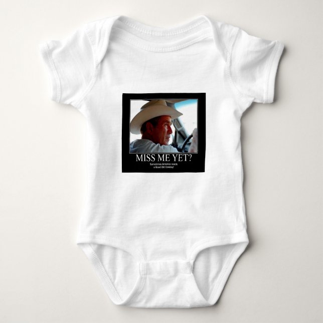 Body Para Bebê George Bush (Frente)