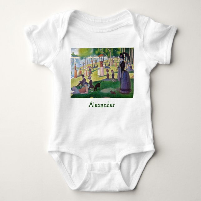Body Para Bebê Georges Seurat - Domingo em La Grande Jatte (Frente)