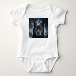 Body Para Bebê German shepherd Preto
