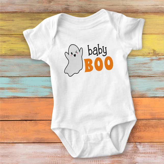 Body Para Bebê Ghost Baby Boo Halloween Personalizado (Boo-tifully Designed: perfect for the season!)